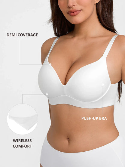 Cloud Soft Wireless Bra Seamless Lift Support Everyday Wear