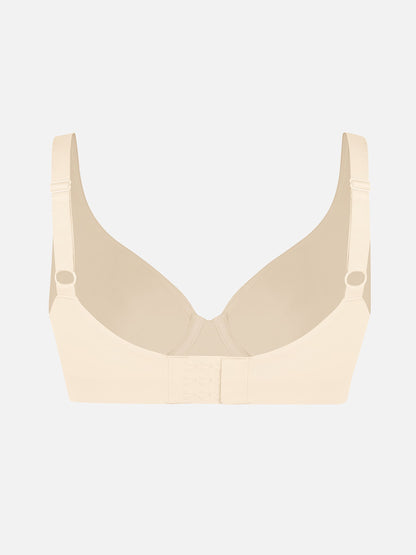 Feelingirl Underwire Adjustable Deep V-neck Bra