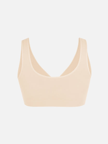 Seamless Wide Straps Bra  & Seamless Tummy Control Brief Set