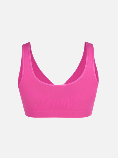 Seamless Wide Straps Bra  & Seamless Tummy Control Brief Set