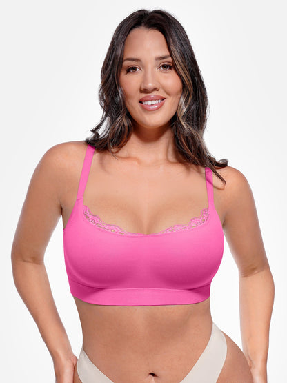 No Underwire Seamless Lace Everyday Bra