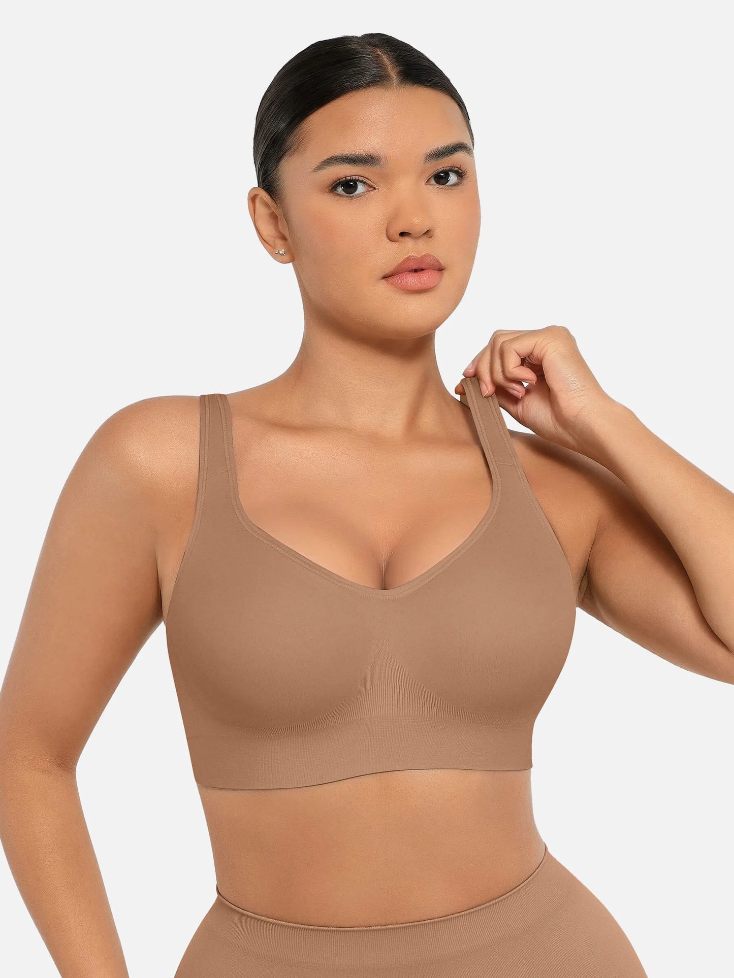 Built-in Soft Cups Full Coverage Wireless Bra