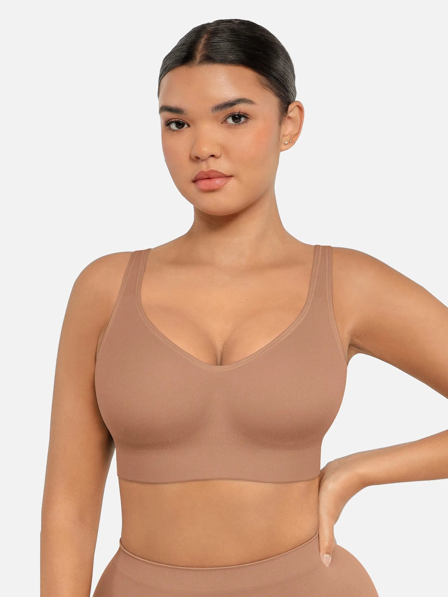 Built-in Soft Cups Full Coverage Wireless Bra