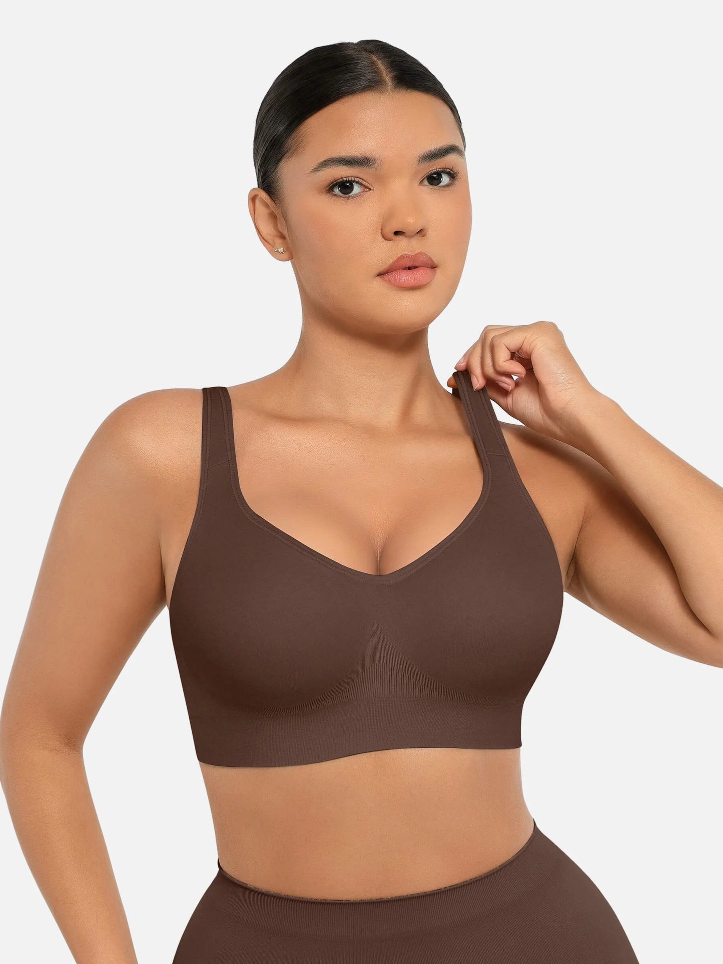 Built-in Soft Cups Full Coverage Wireless Bra
