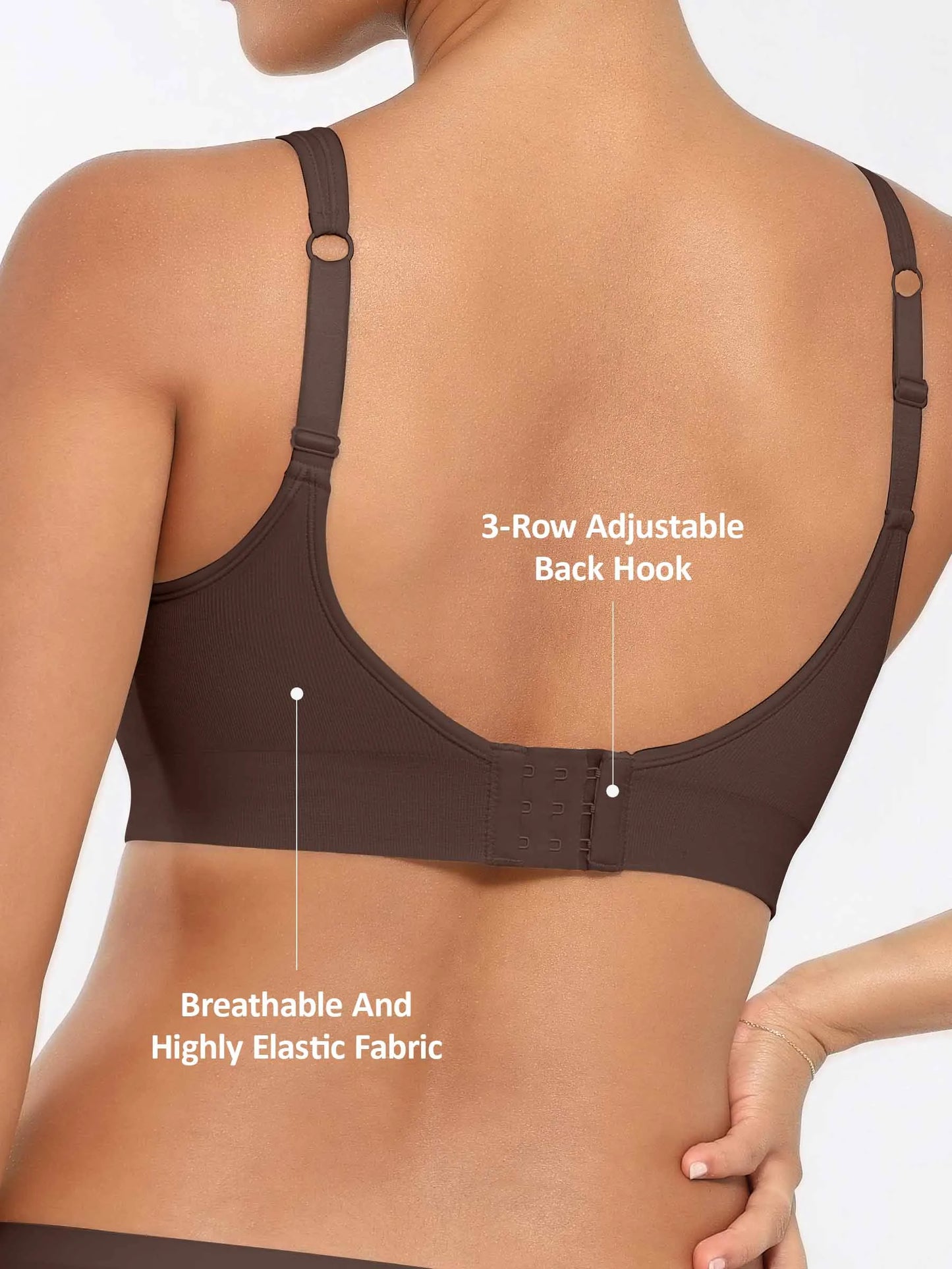 Built-in Soft Cups Full Coverage Wireless Bra