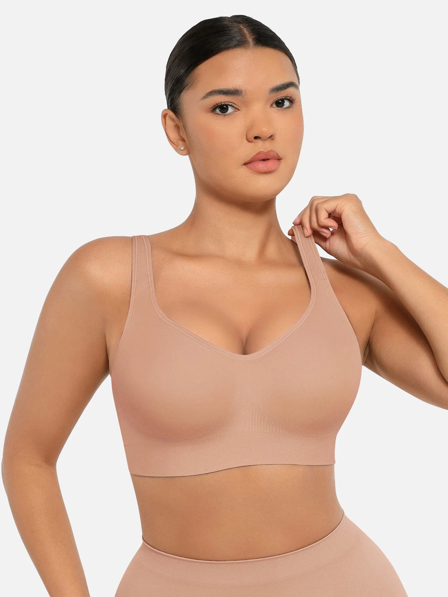 Built-in Soft Cups Full Coverage Wireless Bra