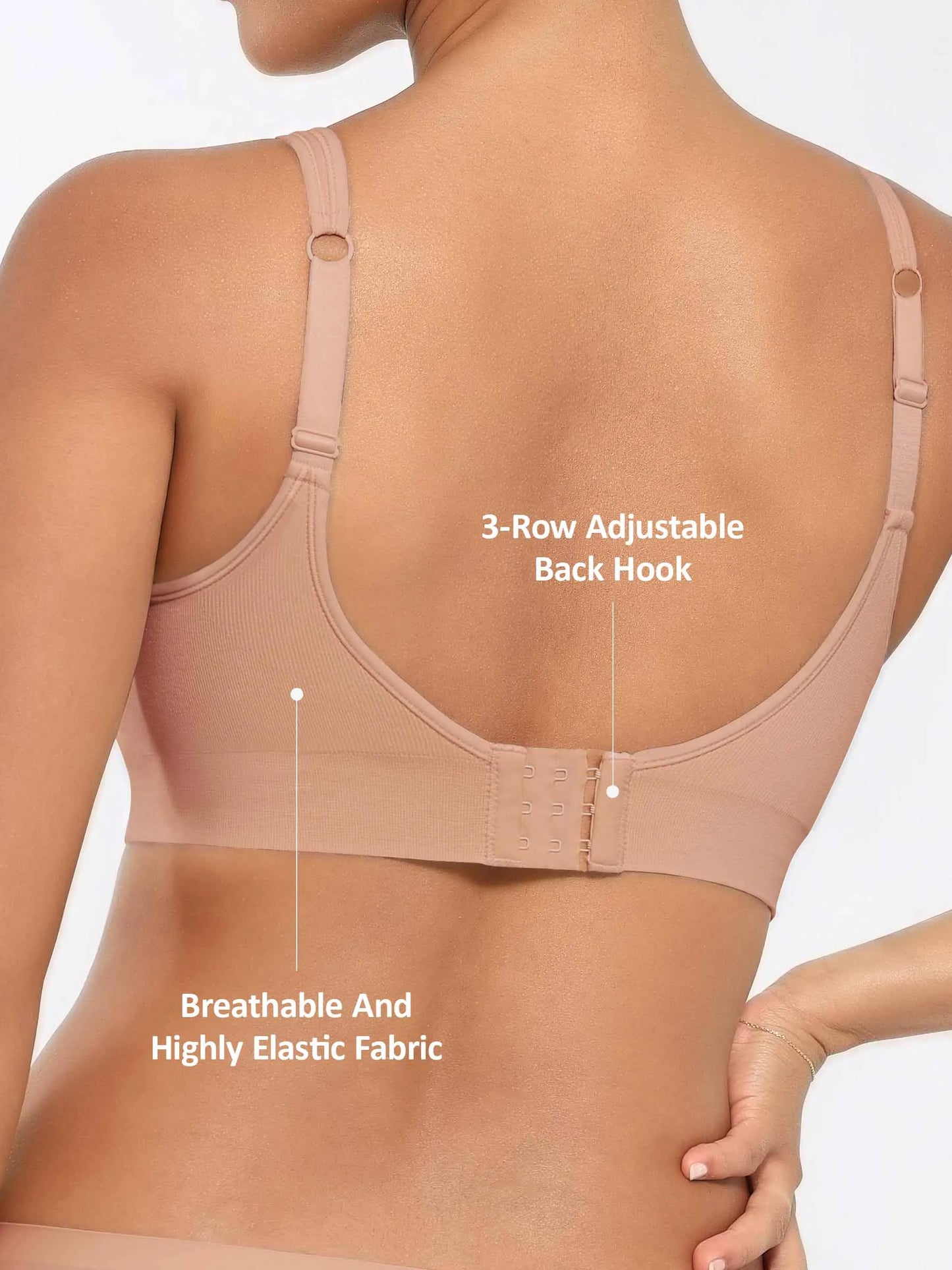Built-in Soft Cups Full Coverage Wireless Bra