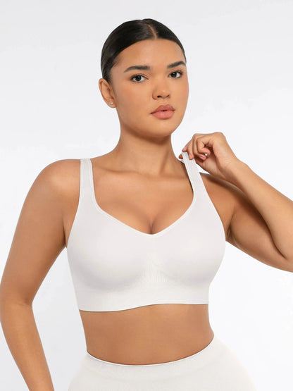 Built-in Soft Cups Full Coverage Wireless Bra