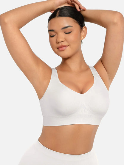 Built-in Soft Cups Full Coverage Wireless Bra