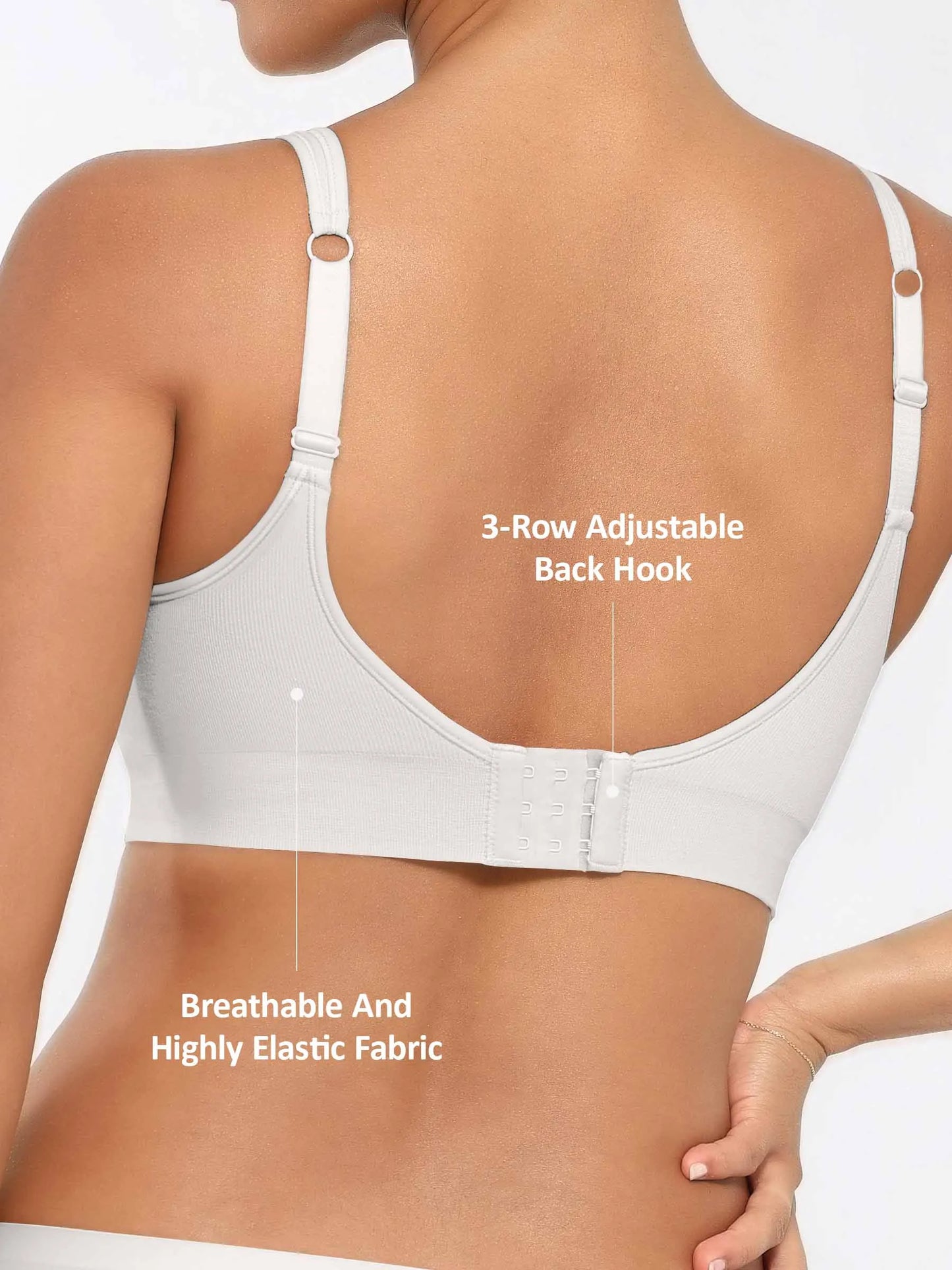 Built-in Soft Cups Full Coverage Wireless Bra