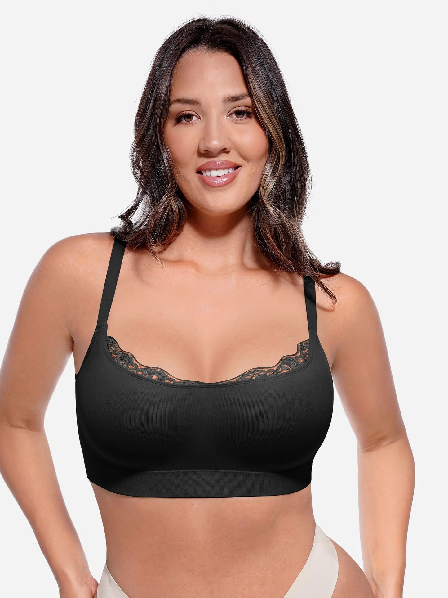 No Underwire Seamless Lace Everyday Bra