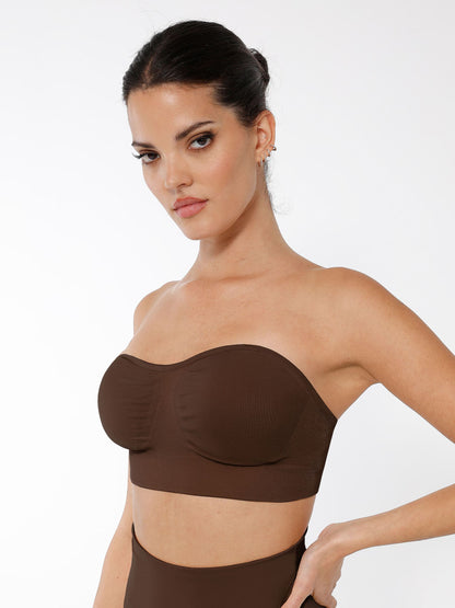 Seamless Anti-Slip Bandeau Bra
