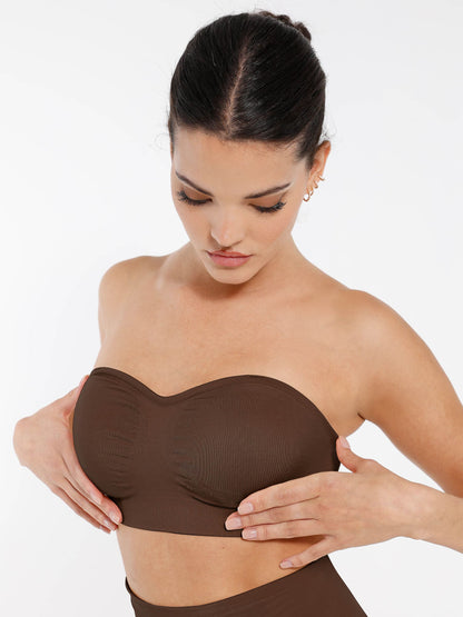Seamless Anti-Slip Bandeau Bra
