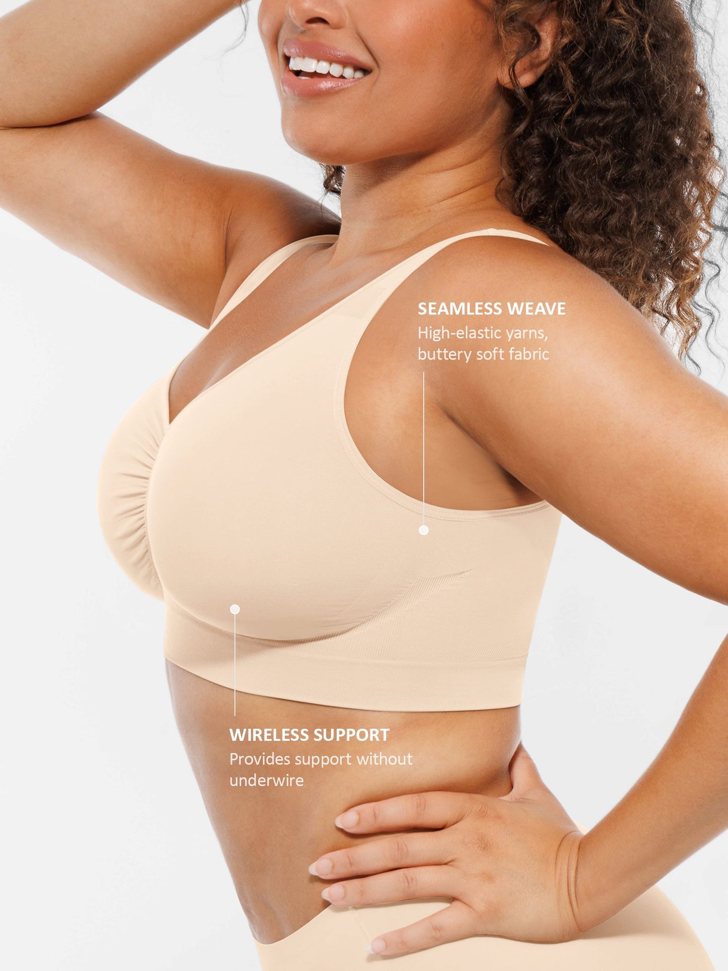 Seamless No Underwire Full Coverage Bra