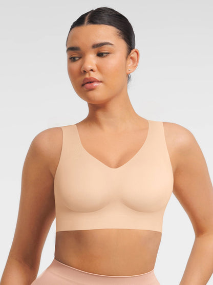 Seamless V Neck Comfort Fit Everyday Bra