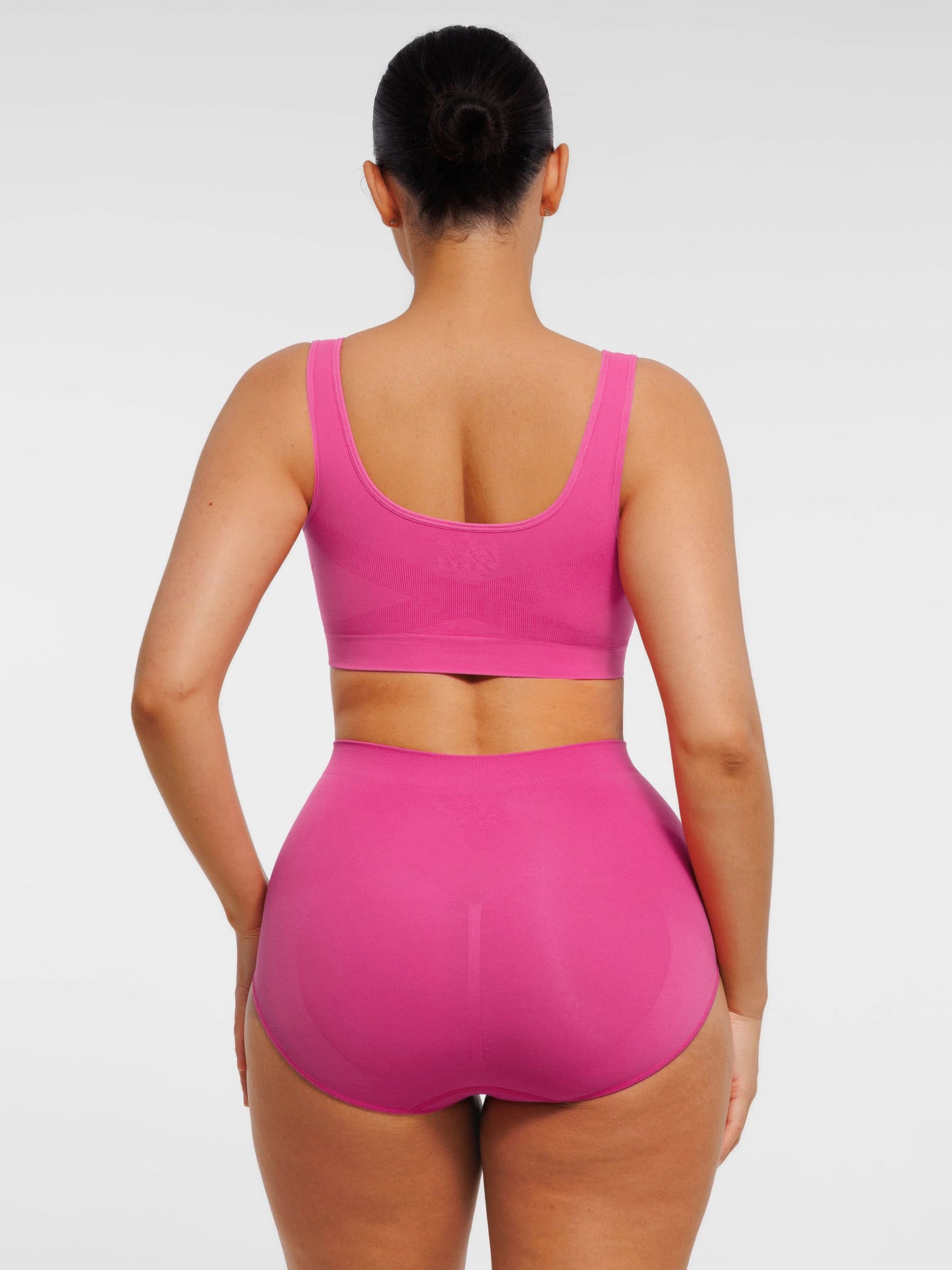 Seamless Wide Straps Bra  & Seamless Tummy Control Brief Set