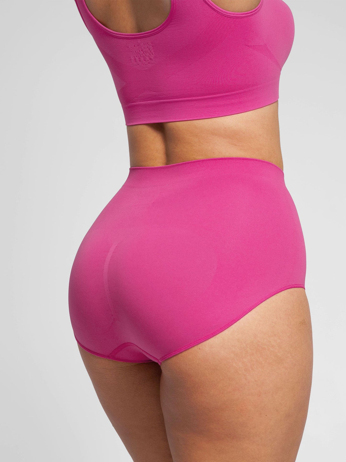 Seamless Wide Straps Bra  & Seamless Tummy Control Brief Set