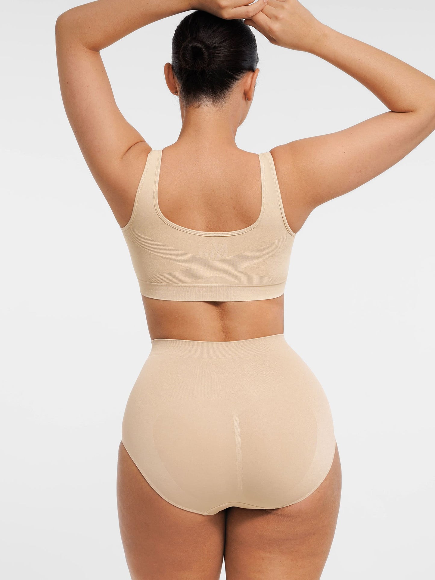 Seamless Wide Straps Bra  & Seamless Tummy Control Brief Set