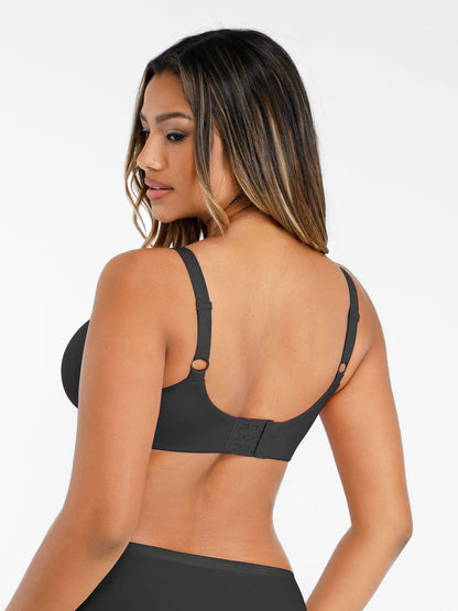 Feelingirl Underwire Adjustable Deep V-neck Bra