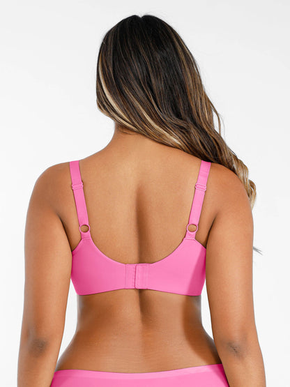 Feelingirl Underwire Adjustable Deep V-neck Bra