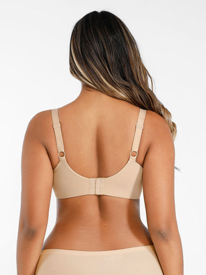 Feelingirl Underwire Adjustable Deep V-neck Bra