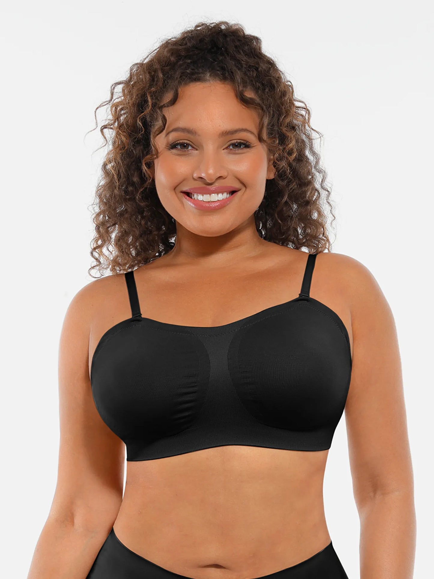 Seamless Strapless Anti-Slip Removable Pads Bra
