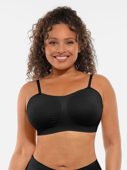 Seamless Strapless Anti-Slip Removable Pads Bra