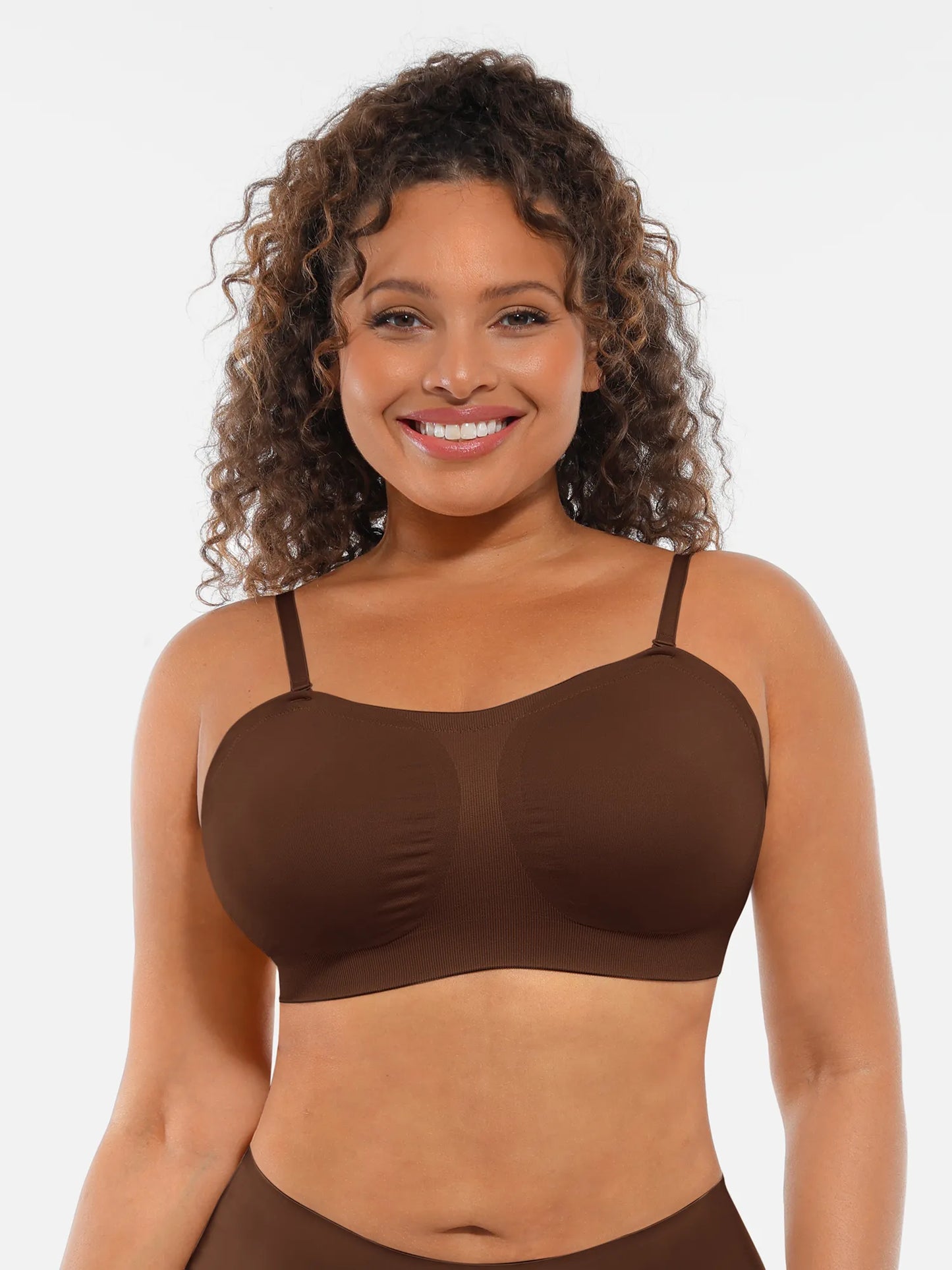 Seamless Strapless Anti-Slip Removable Pads Bra