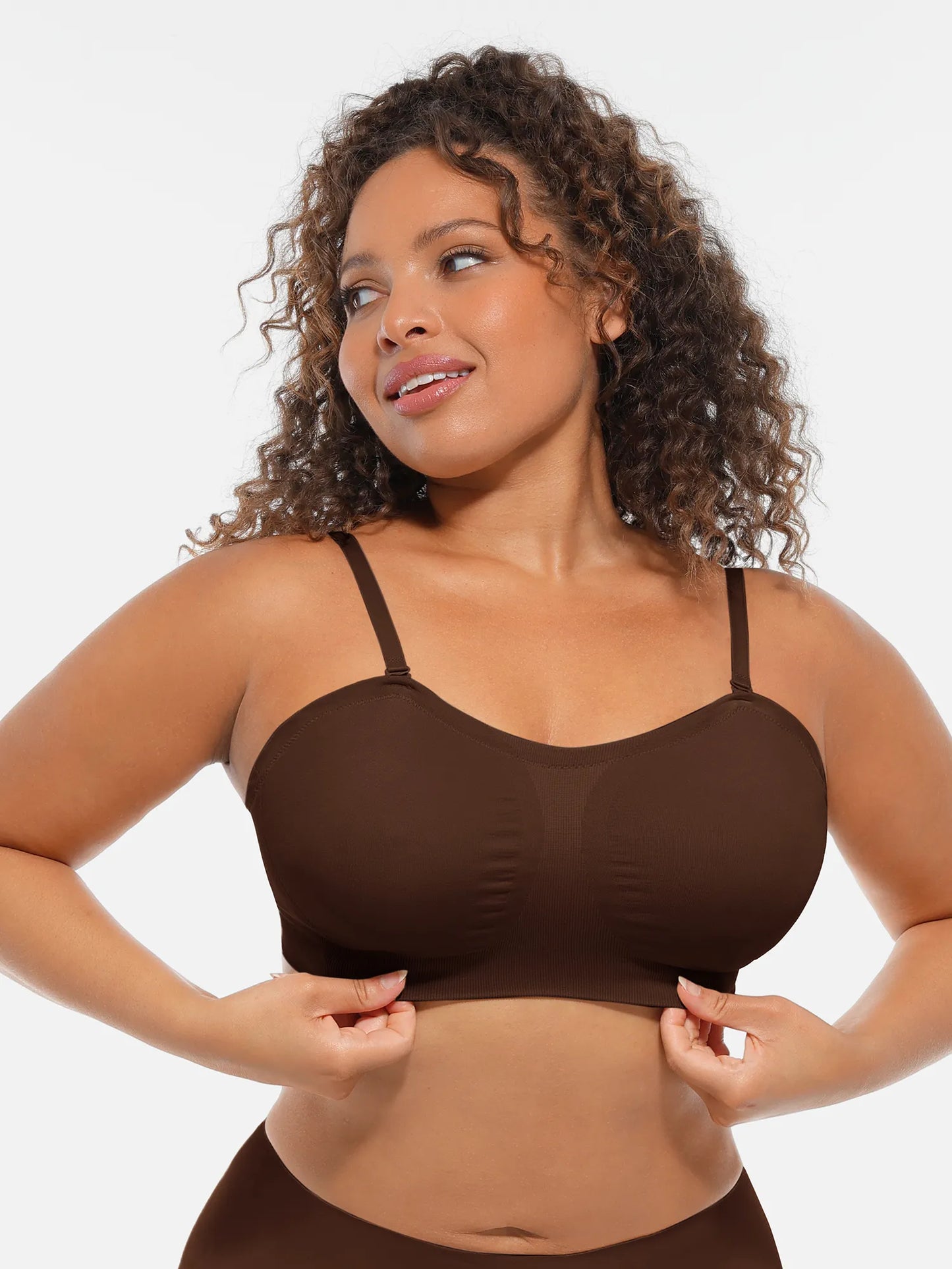Seamless Strapless Anti-Slip Removable Pads Bra