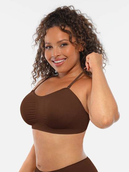 Seamless Strapless Anti-Slip Removable Pads Bra