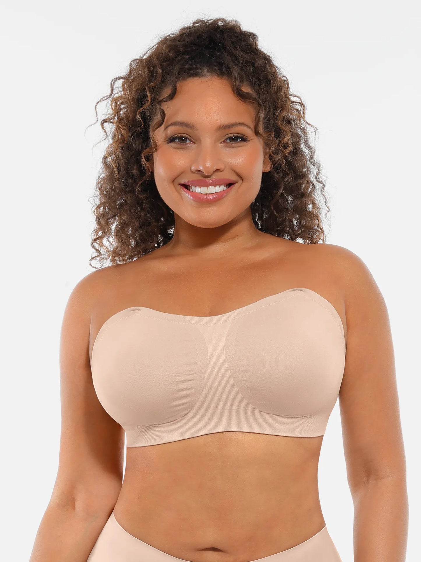 Seamless Strapless Anti-Slip Removable Pads Bra