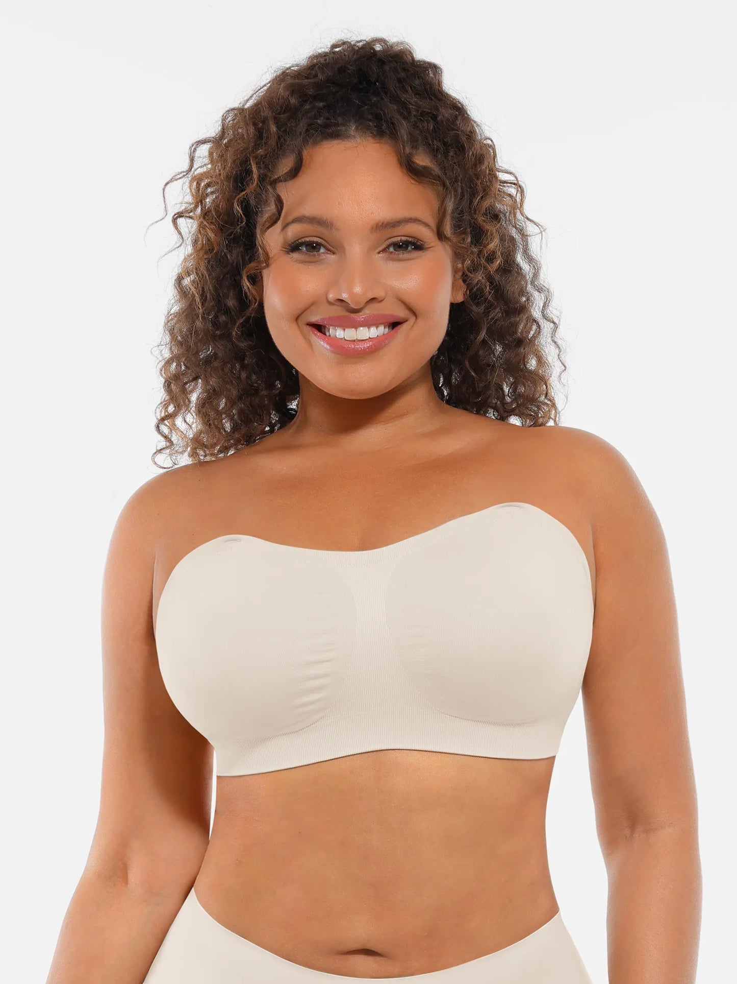 Seamless Strapless Anti-Slip Removable Pads Bra