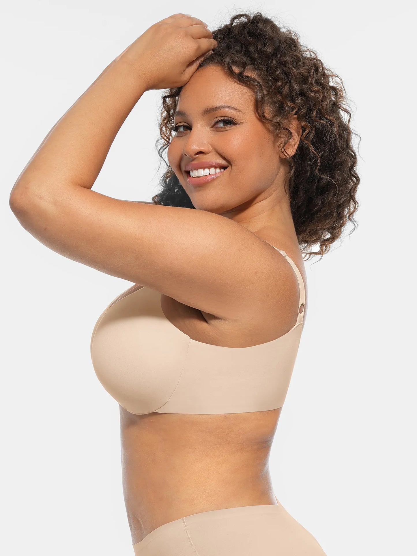 Unpadded Underwired Deep V-Neck Side Support Bra Bundle