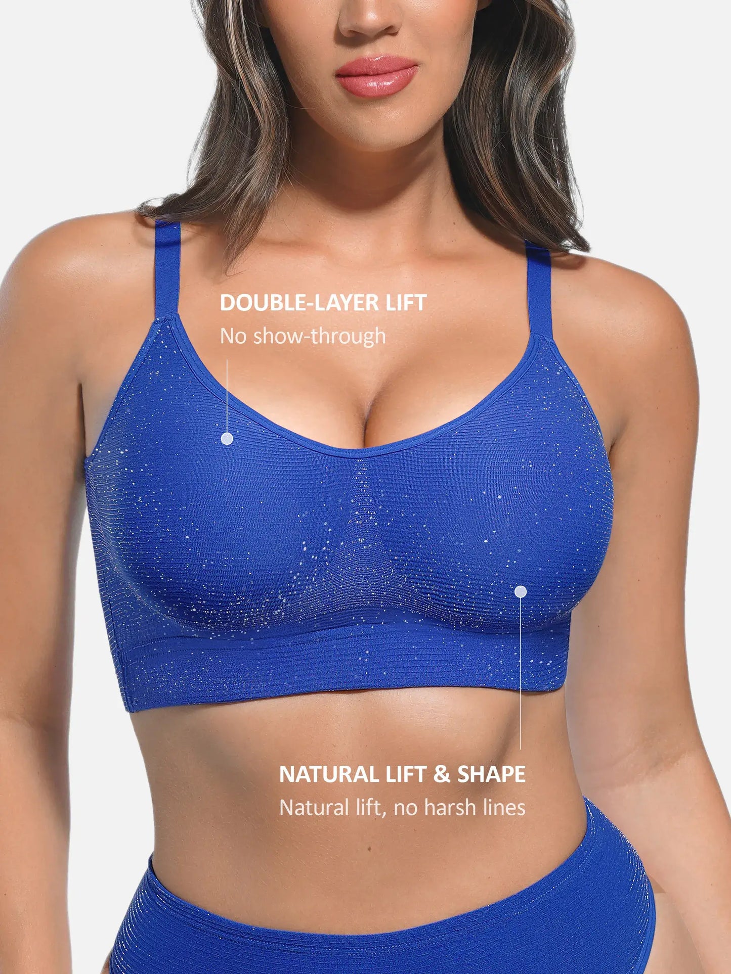 Invisible Shimmer Wireless Comfort Bra & Panty