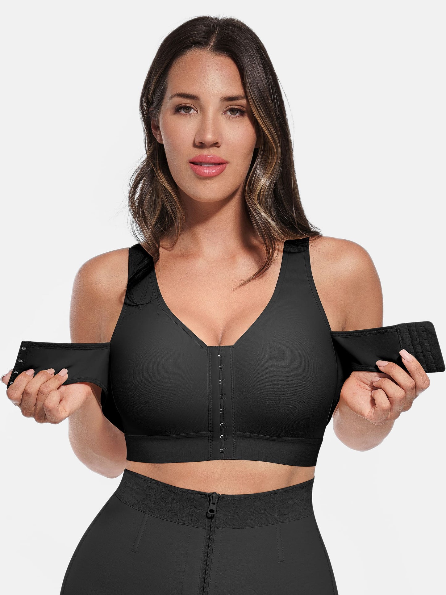 Post-Surgical Full Coverage Bra With Support Band