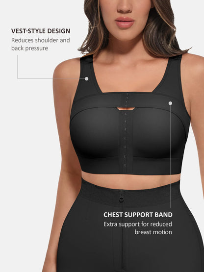 Post-Surgical Full Coverage Bra With Support Band