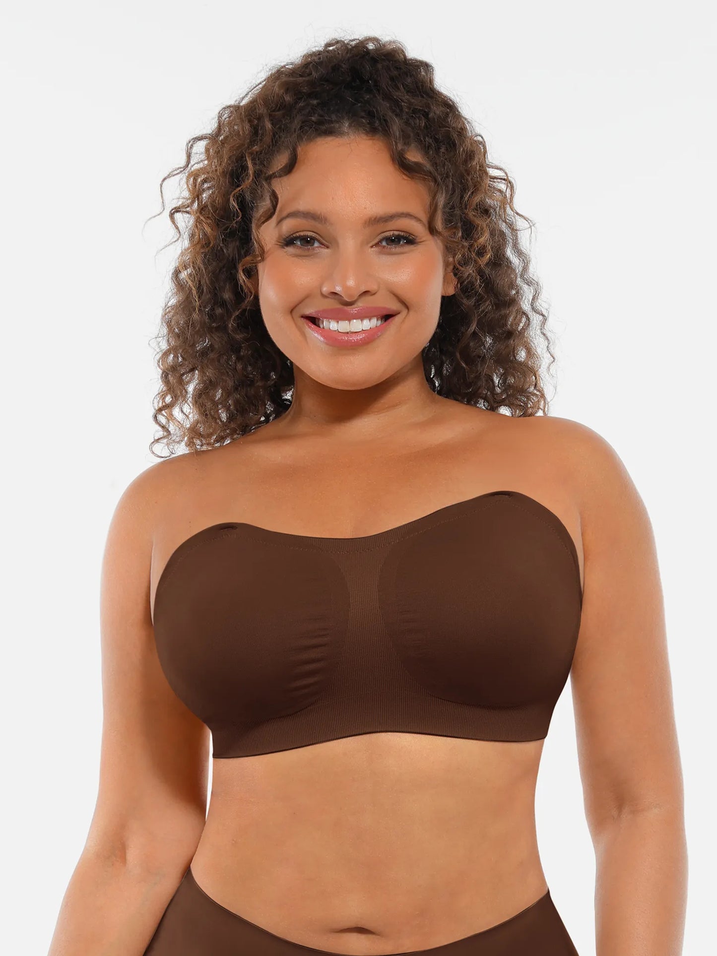 Seamless Strapless Anti-Slip Removable Pads Bra
