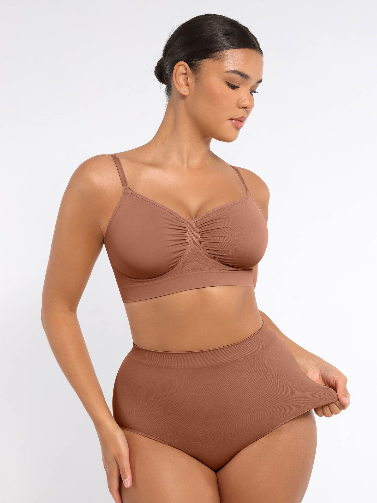 Wireless Bra & Seamless Tummy Control Brief Set