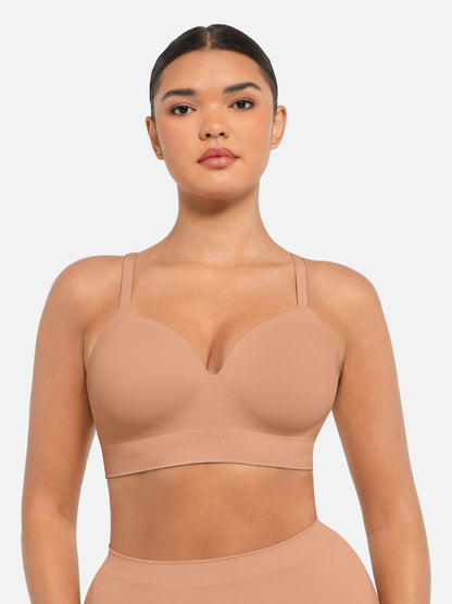 Wireless Push-Up Seamless Comfort Full Coverage Bra Bundle