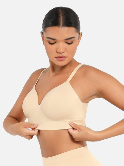 Wireless Push-Up Seamless Comfort Full Coverage Bra Bundle
