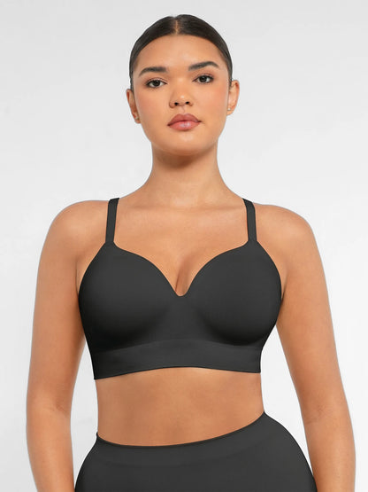 Wireless Push-Up Seamless Comfort Full Coverage Bra