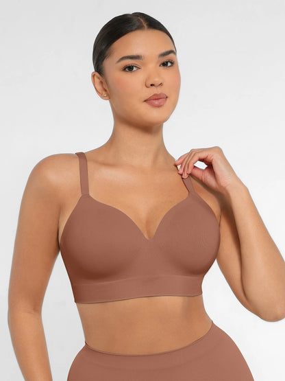 Wireless Push-Up Seamless Comfort Full Coverage Bra