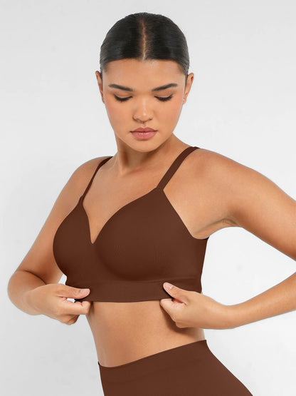 Wireless Push-Up Seamless Comfort Full Coverage Bra