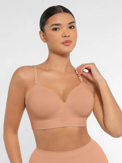 Wireless Push-Up Seamless Comfort Full Coverage Bra