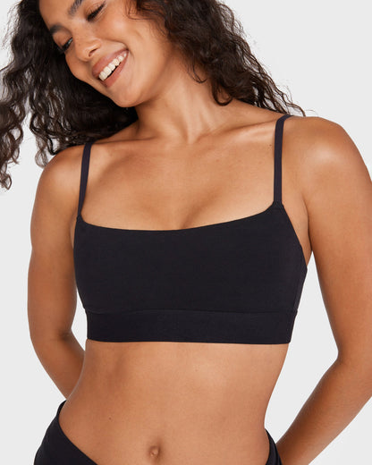 Basic Cotton Scoop Bralette