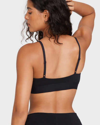 Basic Cotton Scoop Bralette