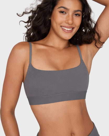 Basic Cotton Scoop Bralette