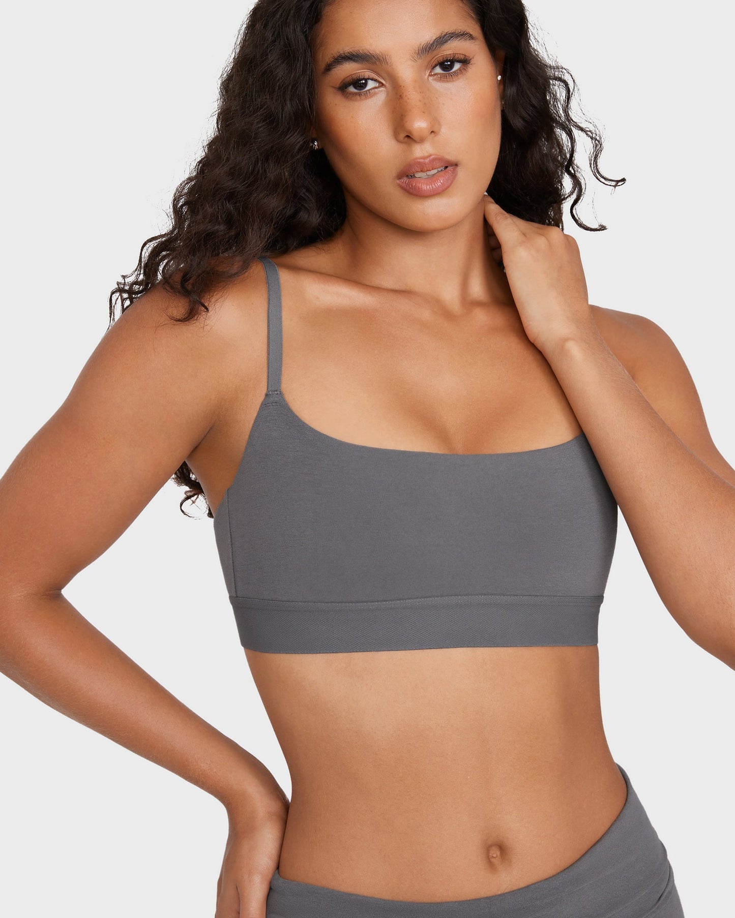 Basic Cotton Scoop Bralette