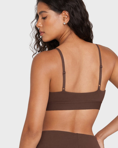 Basic Cotton Scoop Bralette