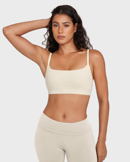 Basic Cotton Scoop Bralette